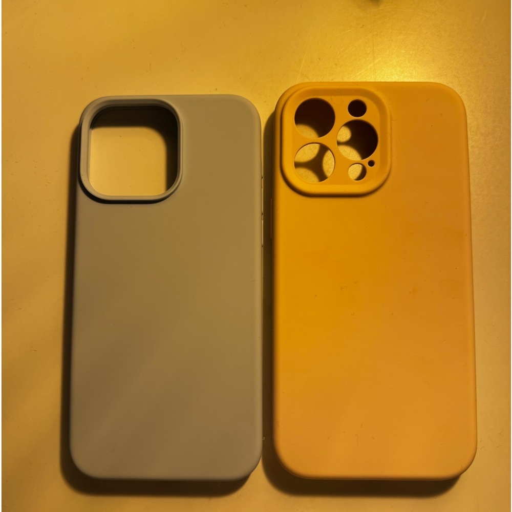 TWO silicone iPhone 15 Pro Max Cases